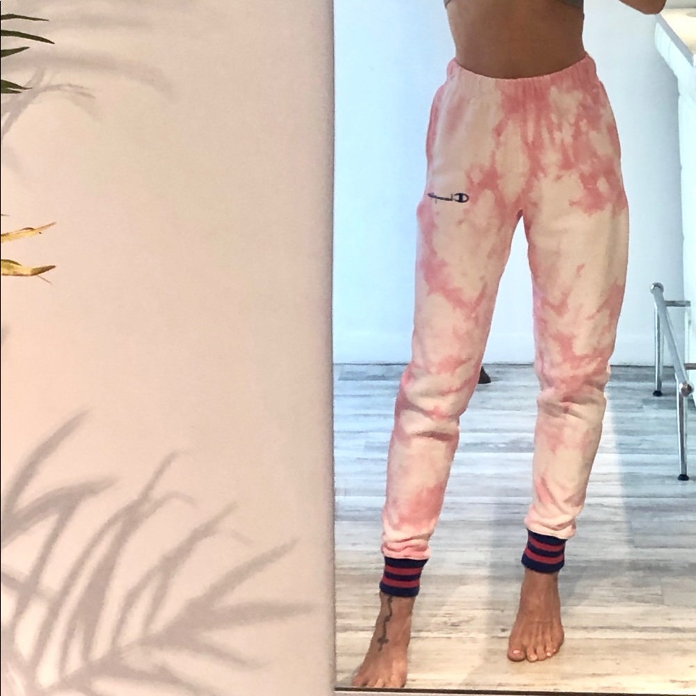 Champion💕Pink💕Tie-Dye Joggers